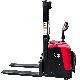 Warehouse Use 1.2ton with 1.5-2m Lifting Stand-on Type Powered Electric Fork Lift with Platform Pallet