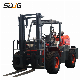  Factory Direct Sales 3.5 Tons off-Road Dlesel Forklift with 4.5m Lift