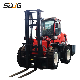 Sdjg 3ton 5ton 6ton CE EPA 4X4 Diesel 4WD Articulated off-Road Forklifts Trucks All Rough Terrain Forklifts