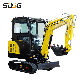 CE EPA Buckets Compact Machinery Small Household Mini Crawler Micro Diggers Excavator for Sale