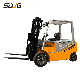 Sdjg 2ton 2.5tonne 3ton 4ton 5ton CE Warehouse Workshop 4X4 4 Wheel Mini Compact Small Electric Forklift manufacturer