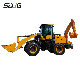 High Quality Cheap China Jg 20-28 CE ISO Articulate 4X4 Small Mini Tractor Wheel Backhoe Loader for Sale with Attachment List Discount Price manufacturer