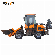 Manufacturer 4X4 Backhoe Loader China 3ton 3.5ton 4 Ton Wheel Mini Excavator Backhoe with Attachments manufacturer