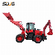 Mini Tractor Backhoe Loader with Wheel Backhoe and Front Loader for Sale manufacturer