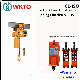 Wkto 1t Overload Clutch Electric Chain Hoist with Electric Trolley with Wireless Remote Control Factory Manufacturer