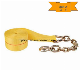 Ratchet Winch Strap/Lashing Extension Chain 3"X30′ Yellow