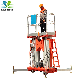 Portable 6-14m Dual Mast Aluminum Vertical Aerail Work Platform manufacturer