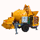 Factory Portable Pumpcrete Trailer Mounted Concrete Mixer with Pump for Construction Work