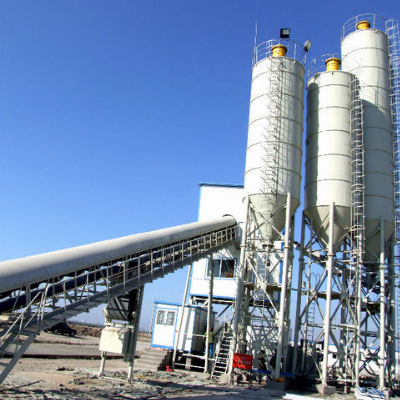 Official Hzs75vy Batch Plant Concrete Mixing 75m3/H Automatic Mobile Concrete Batching Plant