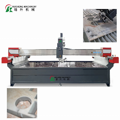 Ruisheng Stone Machinery CNC Water Jet Cutting Machine with Bridge Style Cutting Table