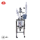 10L Lab Double Layer Jacketed Glass Reactor Continuous Mixing Chemical Glass Reactor manufacturer