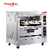 Bakery Equipment 2-Deck 4-Tray Gas Pizza Oven Baking Machine Food Machinery Food Bakery Kitchen Equipment