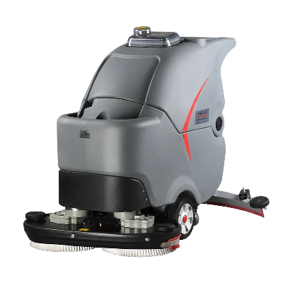 Industrial Walk-Behind Competitive Price Dual Brush Battery Operated Floor Cleaning Machine