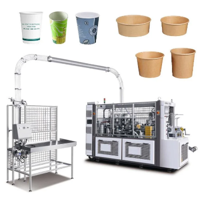 Saudi Arabiahandle Paper Cup Making Machine Automatic Paper Hotel Cup Lids Making Machine