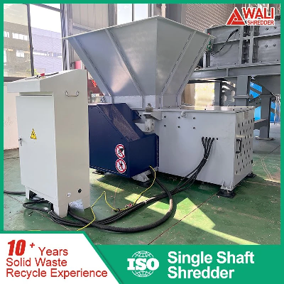 Industrial Hard Plastic Pet Bottle Single Shaft Shredder for Waste PE Film