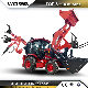  Ltmg Front End Loader Rops Cabin Excavator 4X4 Articulated Wheel Backhoe Loader with Joystick