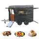 Mobile Camp Catering Hot Dog Donut Hamburger Food Trailer Color Customize Street Food Cart Ice Cream Juice Snack Vending Kiosk manufacturer