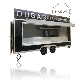 New Coffee Cart Mobile Bar Food Truck Catering Trailer Hot Dog Bubble Tea Ice Cream Vending Kiosk Stainless Steel Caravan