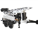 Small Trailer Mounted Wheels Type Water Well Drilling Rig Machine