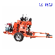 Gy-150b Portable Trailer Mounted Hydraulic Geotechnical Geo Exploration Core Drilling Rig with Mud Pump