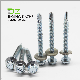 China Fastener Supplier Slotted Hex Head Screw Self Drilling Screw Zinc Plated with EPDM Washer