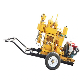 Hydraulic Mine Well Drilling Rig Hard Rocks Gravel Solid Land Water Well Mine Drilling Machine Mobile Portable Digging Rig Machine