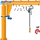 Light Type Workshop Use Floor Mounted Free-Standing Pillar Portable Jib Crane manufacturer