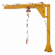 Hualong Machinery 1 Ton 2 Ton Lifting Jib Crane Free Standing Pilllar Post Mounted Slewing Jib Crane for Sale manufacturer