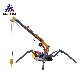  Small Hydraulic Self-Propelled Spider Crane, 3 Tons, 5 Tons, Remote Control Folding Crane, Micro Crawler Spider Crane