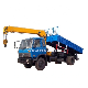  Dongfeng 153 Rhd LHD 8t Telescopic Boom 15t Cargo Tipper Dump Truck Mounted Crane