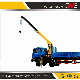 5 Ton Customized Hydraulic Straight Arm Truck Crane Telescopic Boom Mobile Lorry Crane Mini Truck Mounted Crane