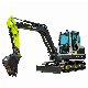 6 Ton Kubota Zoomlion Ze60e-10 Mini Tractor Crawler Excavator with Cheapest Price