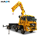 16ton Crane Mounted Truck Lorry Crane Hydraulic Folded Boom Hoist Car Lift Crane for Sale manufacturer