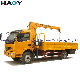 Haoy Brand 3t Straight Boom Lifting High 10m Crane with Basket Remote Operation