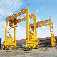 Customized Rubber Tyred Gantry Crane 50 Ton Container Straddle Carrier Crane