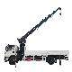 8t Telescopic Straight 5 Booms Stages Crane Mounted Truck Lifting Crane Machine manufacturer