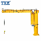 Txk High Quality Chinese Supplier 10ton Floor Mounted Fixed Jib Crane with Hoist