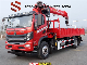 Dongfeng HOWO FAW 4X2 Cargo Truck Install Palfinger 8 Ton Straight Boom Crane for Sale