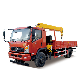 8 Tons Dongfeng Engine Telescopic Boom Truck Mounted Crane Small Lift Crane