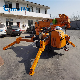 9.7m Narrow Space Wireless Remote Control 3tons Glass Lifter Mini Spider Crawler Crane with Fly Jib manufacturer