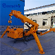 Spider Crane 5 Ton Spider Crane Hydraulic Mobile Spider Floor Mini Crane with Fly Jib manufacturer