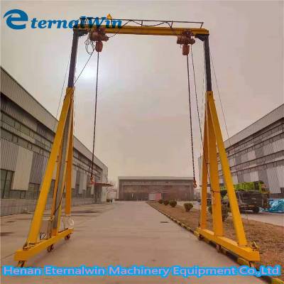 Small Mini Mobile Portable Indoor Lift Gantry Crane for Sale