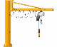  2t Remote Control 360° Ratary Pillar Swing Slewing Lever Jib Crane