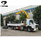 Cnhtc Sinotruk HOWO 4X2 6X4 Chassis Cargo Camion Truck Mounted Intelligent Remotely Control Folding Crane Hoist Knuckle Hydraulic Boom 10ton for Sale