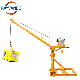 China Factory High Quality 1000kg Pickup Mini Truck Crane with Electric Winch Steel Cable Lifting Heavy Cargo manufacturer