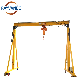 CE Approval Workshop Material Lifting Motorized Travelling Mobile Gantry Crane 5 Ton with Electric Hoist manufacturer