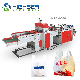 Fully Automatic 2 Lines Producing Plastic T Shirt Vest Bottom Hot Sealing Hot Cutting Carry Bag Making Machine with EPC Device