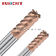  4/6 Flute Square End Mill CNC Milling Cutter Integral Carbide End Mill Cutter with Nca Coating (NE1006)
