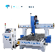 1325 3D Wood Carving CNC Router, 4 Axis Woodworking Engraver, MDF Wood Board Cutting Machine, Round Cylinder Mold Engraving CNC for Sale