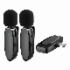 2.4G Smart Dual-Lavalier Wireless Microphone Support Noise Canceling for Vlogging/Video Streaming